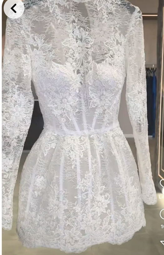 لباس عروس با دانتل فرانسه