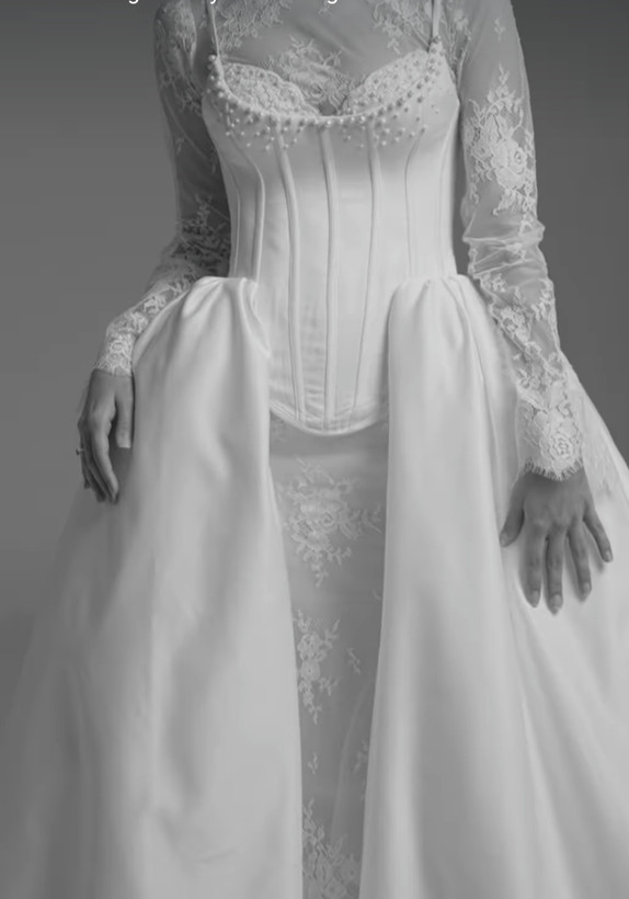 لباس عروس کرست دار اروپایی