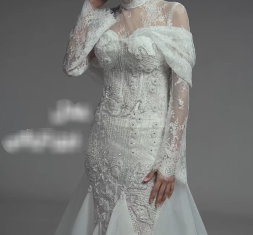 لباس عروس اروپایی پوشیده