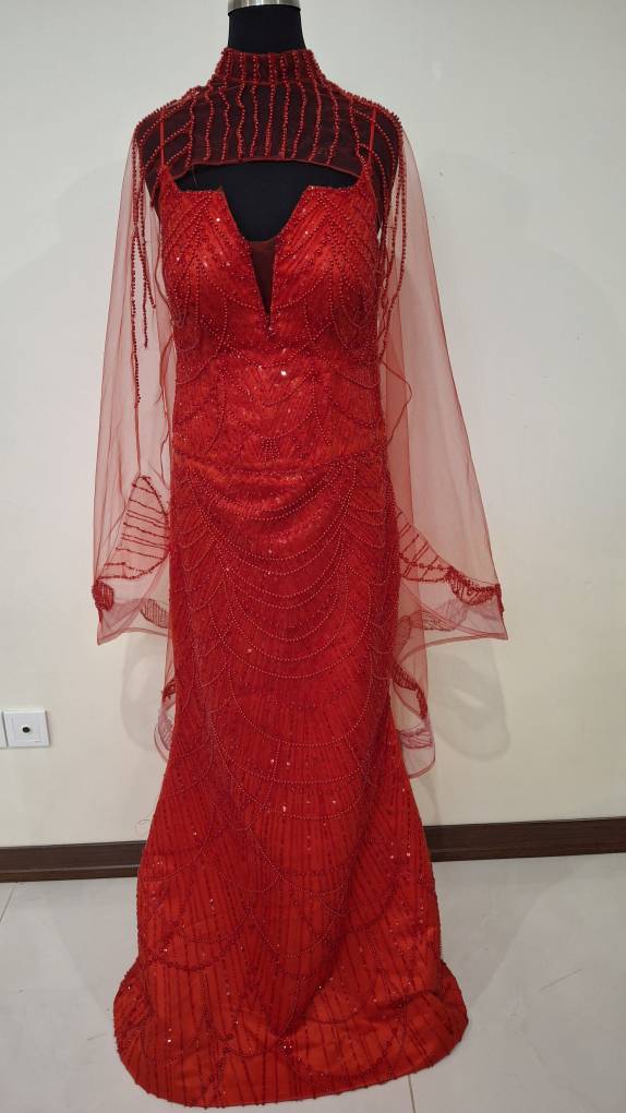 لباس ماکسی قرمز