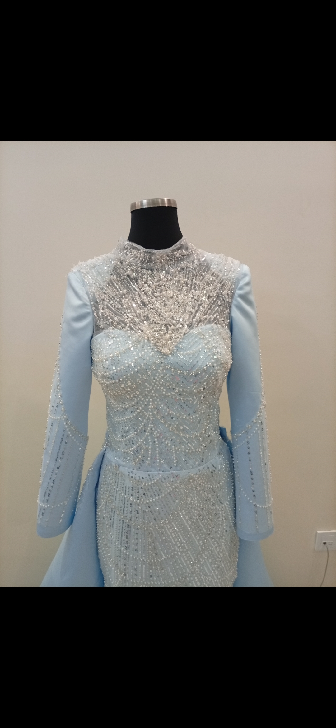 لباس شب زنانه آبی یخی