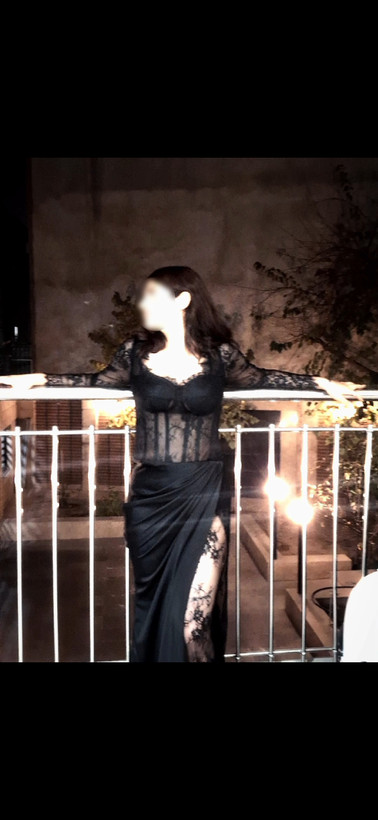 لباس مشکی دانتل فرانسه