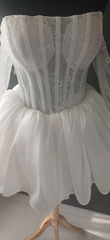 لباس عروس با آستین جدا